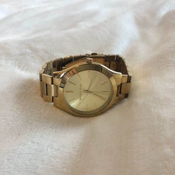 Michael Kors Other - Men’s Slim Runway Gold-Tone Stainless Steel Watch